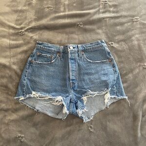 Levi’s Denim High-Waisted Shorts